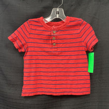 Load image into Gallery viewer, Striped button tshirt

