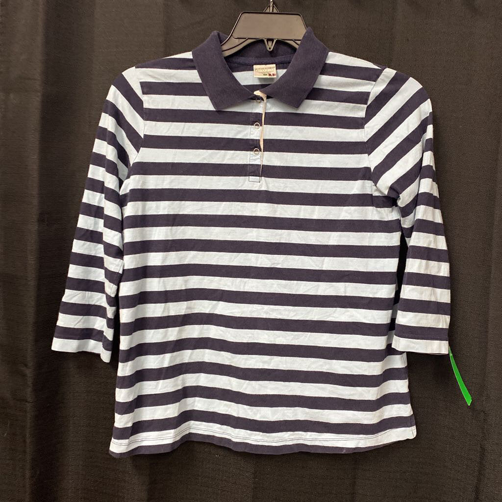 Striped Polo Top
