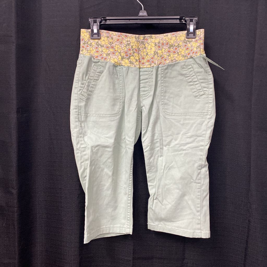 Flower Waistband Capris