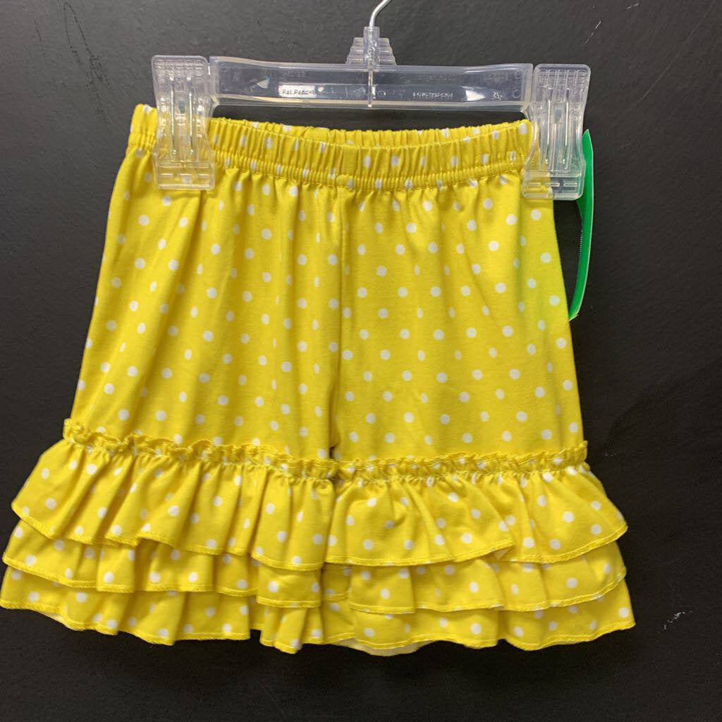 Ruffle Leg Polka Dot Shorts