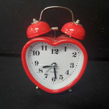 Load image into Gallery viewer, Heart Shape Twin Bell Alarm Clock (Flying Tiger)
