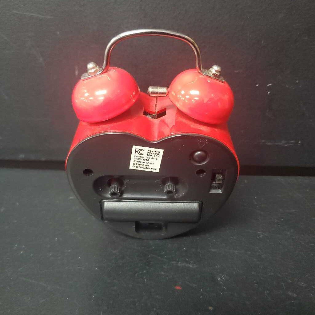 Heart Shape Twin Bell Alarm Clock (Flying Tiger) – Encore Kids Consignment