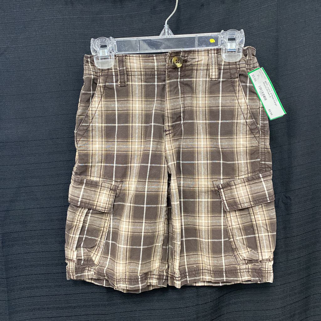 Plaid Cargo Shorts