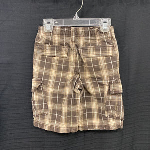 Plaid Cargo Shorts