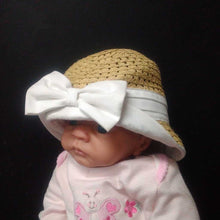 Load image into Gallery viewer, Straw Sun Hat w/bow
