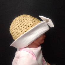 Load image into Gallery viewer, Straw Sun Hat w/bow
