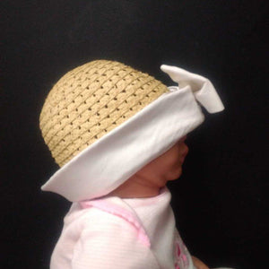 Straw Sun Hat w/bow