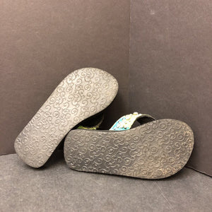 Girls Rhinestone Flip Flops