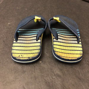 Boys Striped Flip Flops