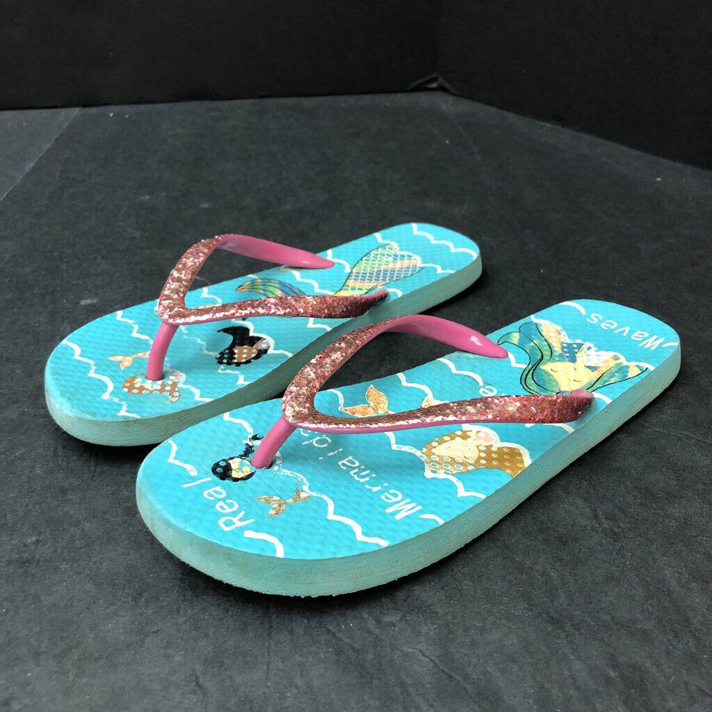 Girls Mermaid Flip Flops