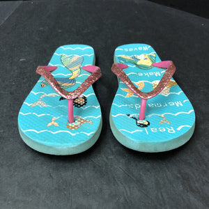 Girls Mermaid Flip Flops