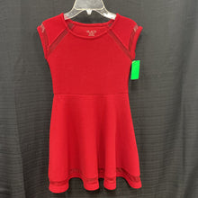 Load image into Gallery viewer, Girls Sheer Trim Dress

