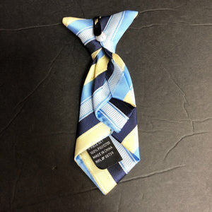Boys Striped Clip On Tie