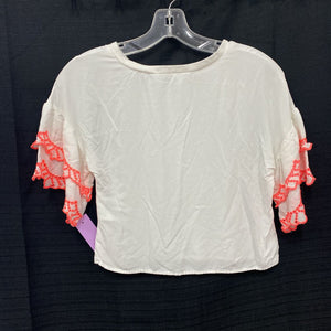 Lace sleeve top