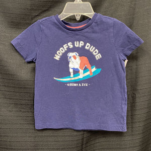 "hoofs up dude" dog surf tshirt