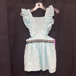 Ruffled Overall Dress Outfit