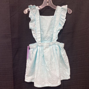 Ruffled Overall Dress Outfit