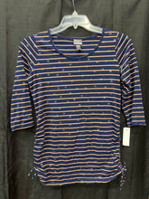 Load image into Gallery viewer, Striped Polka Dot Top
