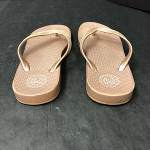 Girls Sparkly Flip Flops