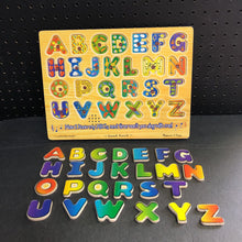 Load image into Gallery viewer, 26pc Wooden Alphabet Sound Puzzle Battery Operated
