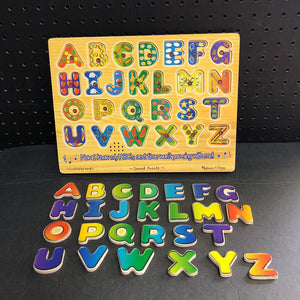 26pc Wooden Alphabet Sound Puzzle Battery Operated
