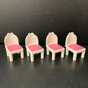 4pk Doll House Chairs