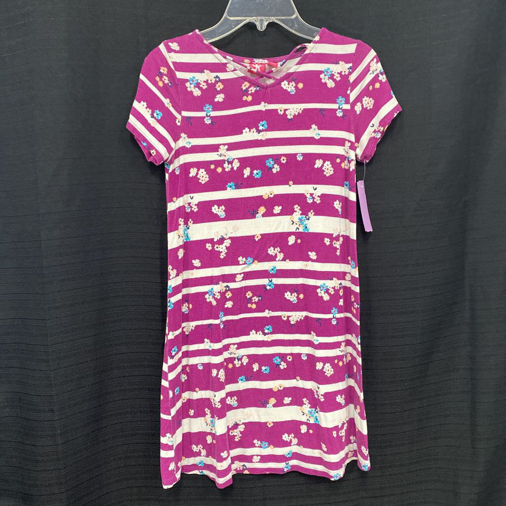 Striped Flower Dress