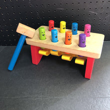 Load image into Gallery viewer, Wooden Pounding Bench w/Mallet
