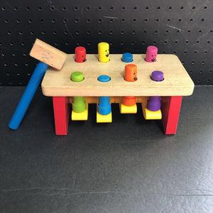 Wooden Pounding Bench w/Mallet