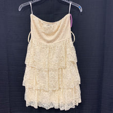 Load image into Gallery viewer, Strapless Floral Lace Dress
