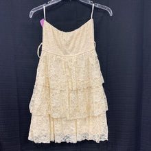 Load image into Gallery viewer, Strapless Floral Lace Dress

