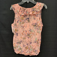 Load image into Gallery viewer, Sheer Lace Flower Tank Top
