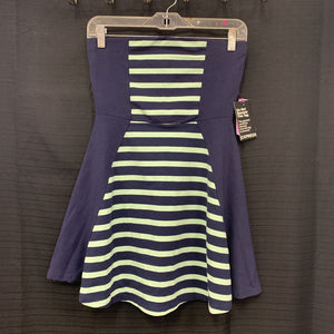 Striped Strapless Dress (NEW)