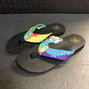 Girls Tie Dye Flip Flops