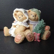 Load image into Gallery viewer, Cheryl &amp; Carl "Wishing You A Cozy Christmas" Figurine 1996 Vintage Collectible

