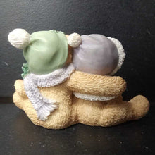 Load image into Gallery viewer, Cheryl &amp; Carl "Wishing You A Cozy Christmas" Figurine 1996 Vintage Collectible
