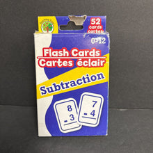 Load image into Gallery viewer, 52pk 0-12 Subtraction Flash Cards
