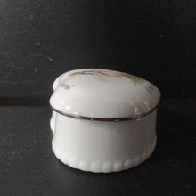 Load image into Gallery viewer, "Memory...a keepsake of the heart forever" Porcelain Heart Trinket Box
