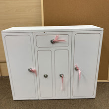 Load image into Gallery viewer, Wooden Doll Chest/Closet for 18" doll
