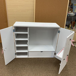 Wooden Doll Chest/Closet for 18" doll