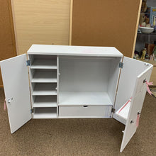 Load image into Gallery viewer, Wooden Doll Chest/Closet for 18" doll
