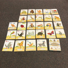 Load image into Gallery viewer, 26pk Animal Parade Alphabet Wall Art Cards
