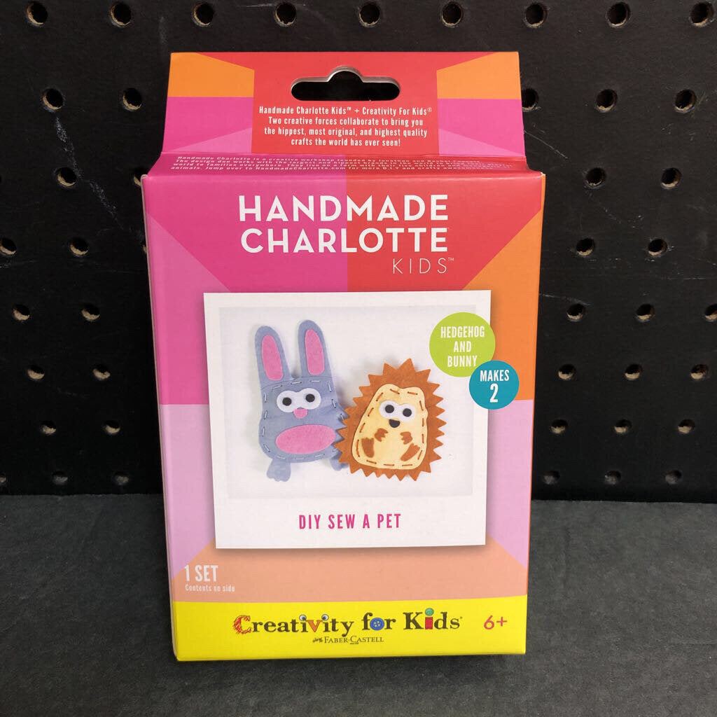 Handmade Charlotte Kids DIY Sew A Pet Kit (NEW)
