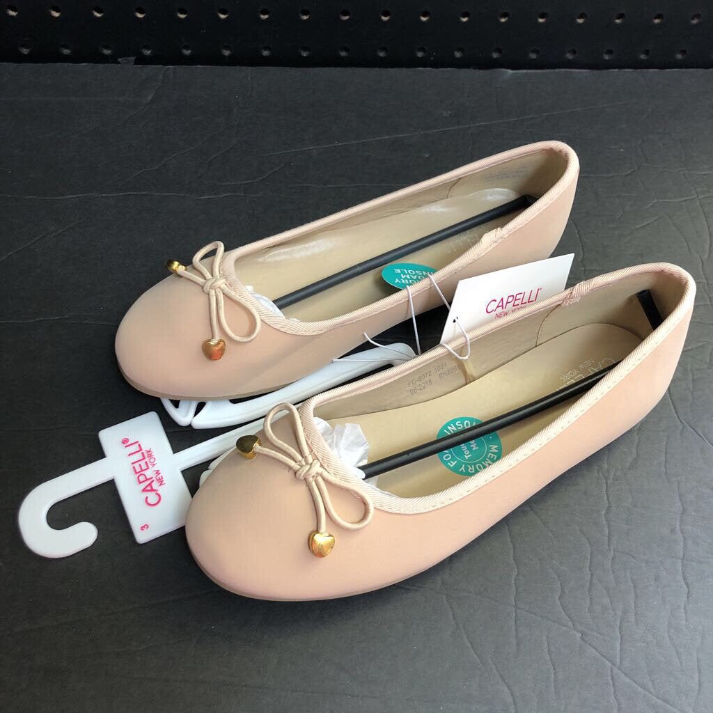 Girls Bow Heart Flats (NEW)