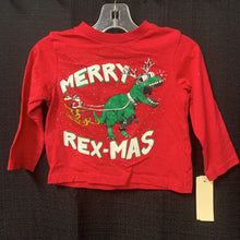 Load image into Gallery viewer, &quot;Merry Rex-Mas&quot; dinosaur tshirt (Christmas)
