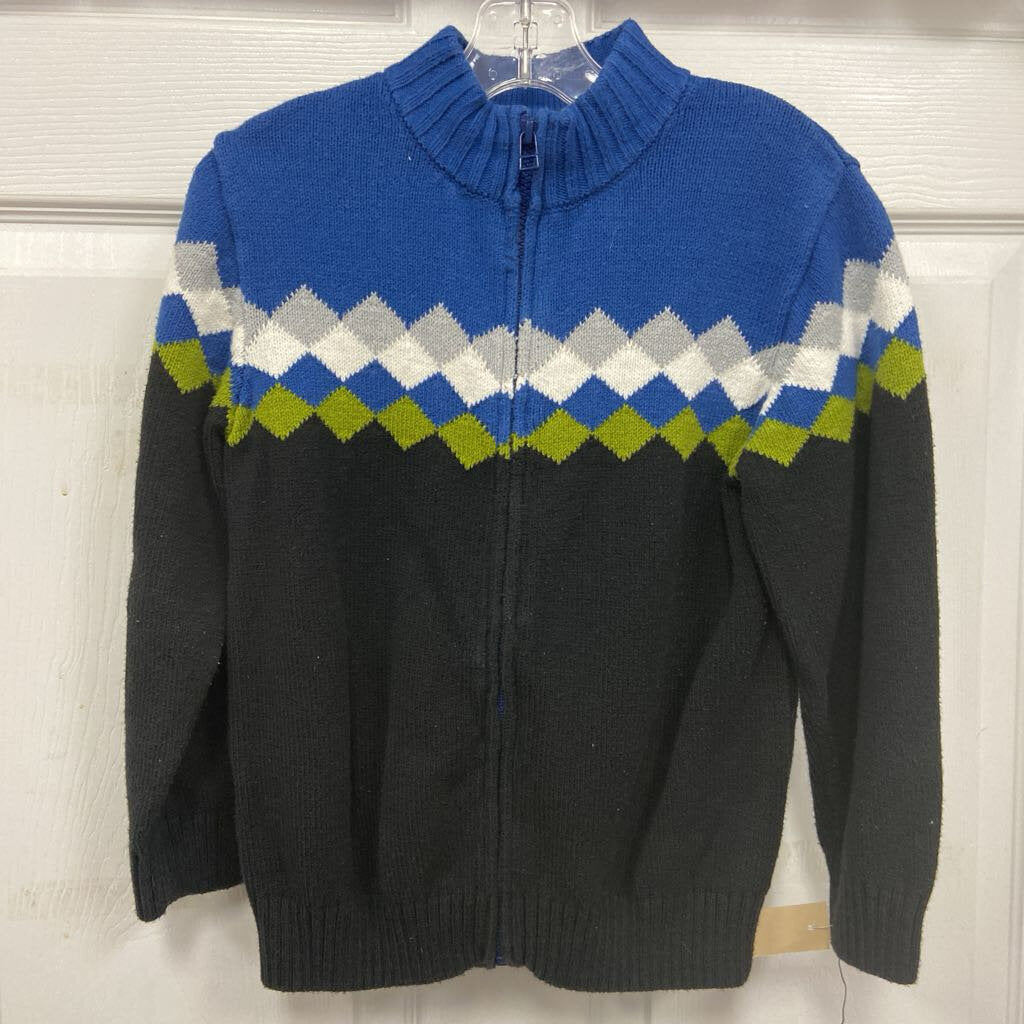 Diamond Zip Sweater