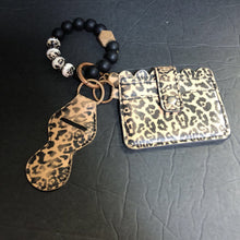 Load image into Gallery viewer, Animal Print Wristlet Keychain Wallet (Basima)
