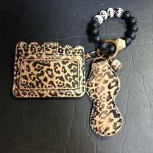 Load image into Gallery viewer, Animal Print Wristlet Keychain Wallet (Basima)
