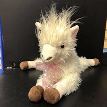 Load image into Gallery viewer, Llama w/Heart Bow Plush
