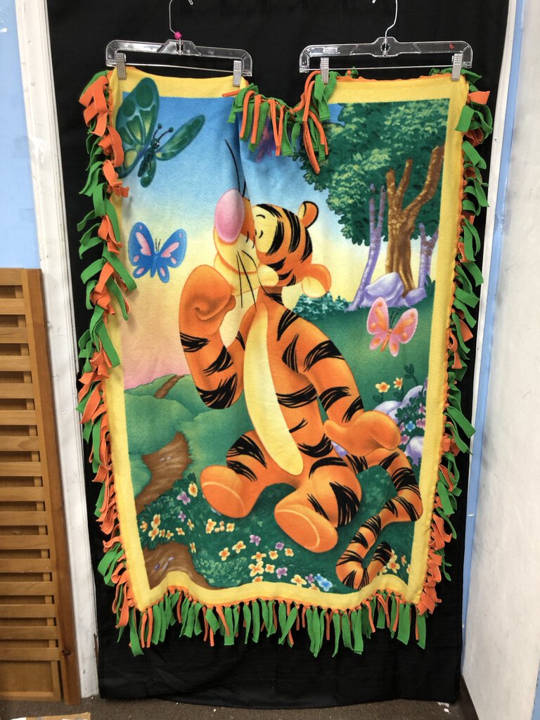 Tigger Fringe Blanket